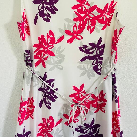 🍒 Columbia PFG Floral Sundress Tie-Waist V-Neck Cotton Feminine Outdoors Small - Picture 3 of 9